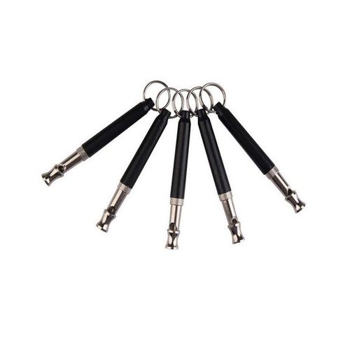 Lot De 5 Sifflets De Dressage À Ultrasons Pour Chiens - Flûte Noire Bicolore Pour Un Dressage Efficace