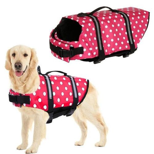 Gilet De Sauvetage Réglable Pour Chien - Gilet De Sauvetage À Haute Flottabilité Pour La Sécurité Et Le Confort Lors Des Activités Aquatiques