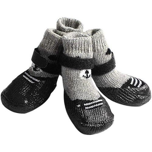 Chaussettes Antidérapantes Pour Chiens D'intérieur Pour Parquets - Contrôle De La Traction Et Protection Des Pattes, Ajustement Souple Et Ajustable, Tailles S, M, L