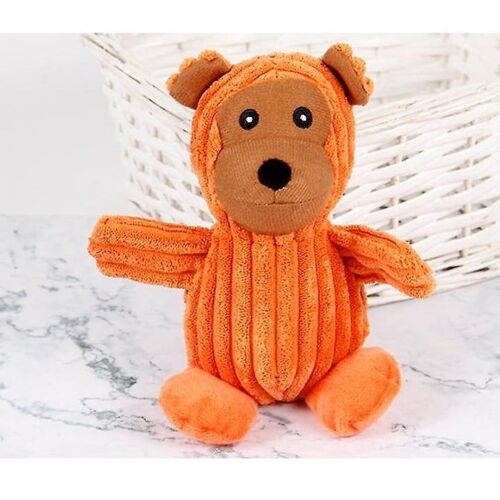Jouet Couineur En Peluche Durable Pour Chien, Singe ¿ Coton Sûr, Entraînement Interactif, Soulagement De L'anxiété, Nettoyage Des Dents, Léger Pour Tous Les Chiens