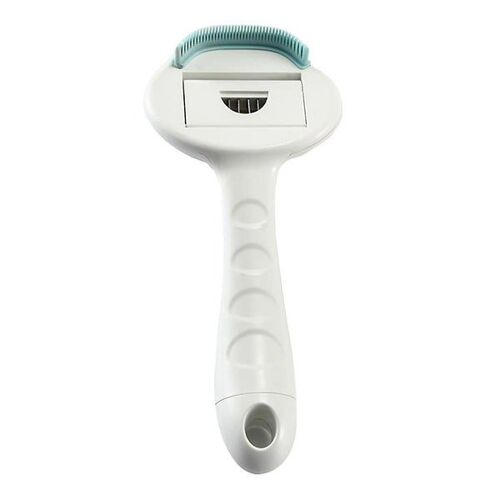 Brosse Anti-Poux Et De Toilettage Pour Animaux De Compagnie - Élimine Efficacement Les Poils D'animaux Avec Poignée Ergonomique Pour Chiens Et Chats - Design Vert Compact Et Élégant