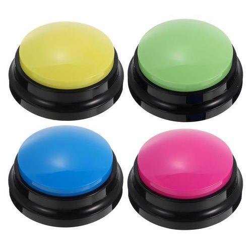 Lot De 4 Boutons Interactifs Et Enregistrables Pour Chien  - Outil De Communication Et De Dressage Amusant Pour Animaux De Compagnie