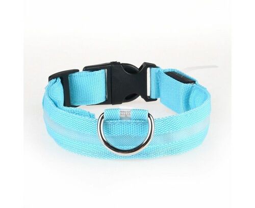 Collier Lumineux Led Rechargeable Pour Chien - Lumière De Sécurité Nocturne Réglable Pour Animaux De Compagnie - Haute Visibilité Avec Plusieurs Modes De Flash