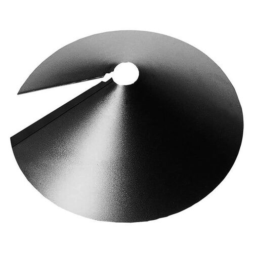 Déflecteur Anti-Écureuils Noir Durable De 30,5 Cm - Protège Les Mangeoires Des Écureuils Et Des Ratons Laveurs, Installation Facile, Pvc Résistant À La Rouille