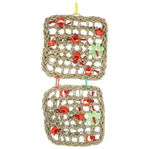 Balançoire En Rotin Pour Petits Animaux - Jouet À Mâcher Pour Lapins, Oiseaux Et Plus Encore - Jouet Amusant Et Durable