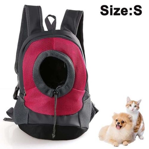 Sac À Dos De Transport Confortable Pour Petits Chiens - Sac Avant Réglable Avec Judas Et Poches De Rangement - Design Léger Et Respirant
