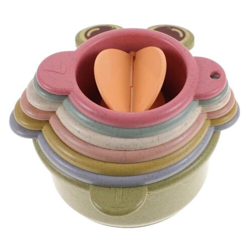 Gobelets Empilables Colorés Pour Lapins ¿ Support De Nourriture Et Jouet Amusant Pour Lapins, Plastique Durable Et Non Toxique, Jeu Stimulant Et Facile À Nettoyer