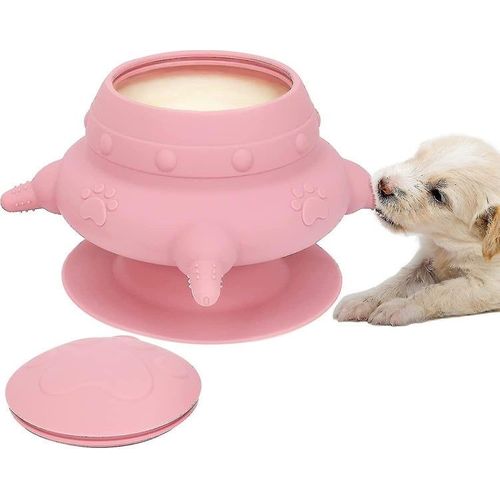Bol D'allaitement Multi-Chiots Avec 4 Tétines - Capacité De 240 Ml, Base À Ventouse, Nettoyage Facile Pour Des Chiots Heureux Et En Bonne Santé