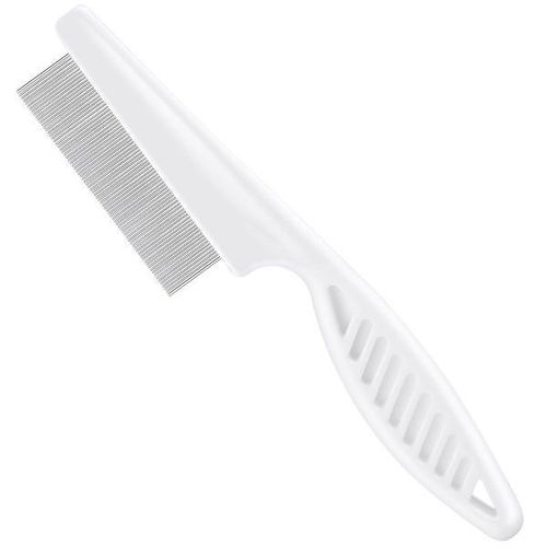 Peigne De Toilettage Pour Chien En Acier Inoxydable Ueetek - Anti-Puces Et Anti-Taches Pour Un Pelage Sain Et Propre - Design Ergonomique De 7,1 Pouces