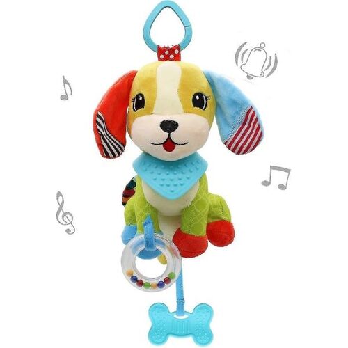Jouet En Peluche Pour Bébé En Forme D'animal Mignon - Hochet, Anneau De Dentition Et Clip De Poussette Pour Nourrissons De 0 À 12 Mois - Amusement Sensoriel Sûr, Doux Et Engageant