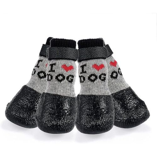 Chaussettes Imperméables Et Antidérapantes Pour Chiens Avec Sangle Réglable Et Éléments Réfléchissants Pour Petites Et Moyennes Races - Protections Pour Pattes Bavoe