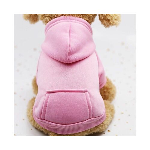 Sweat À Capuche Confortable Pour Chien ¿ Manteau Chaud Pour Chiens De Petite Et Moyenne Taille, Veste À Capuche Élégante Avec Poche, Tailles Xs À Xxl, Us-Pink