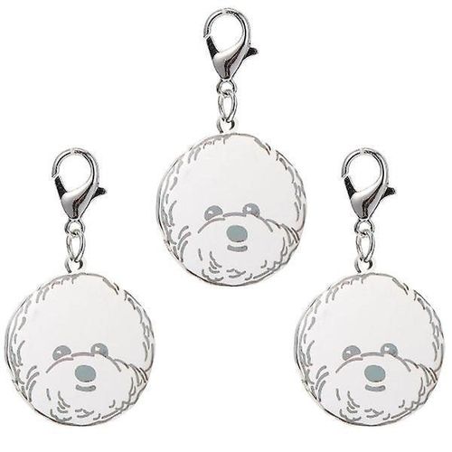 Lot De 3 Médailles D'identification Personnalisables En Forme De Tête De Chien - Breloques Durables En Acier Inoxydable Pour Colliers D'animaux De Compagnie, Pour Une Identification Élégante