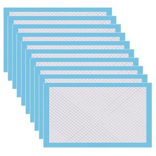 Lot De 10 Alèses Jetables Pour Cages À Oiseaux ¿ Absorbantes, Anti-Fuites, Anti-Odeurs, Bleu Ciel, 45 X 33 Cm, Pour Un Environnement Propre Et Confortable Pour Vos Animaux.
