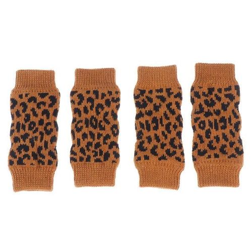 Lot De 4 Chaussettes D'hiver Confortables Pour Chiens - Protections De Jambes Élégantes Pour Animaux De Compagnie, Anti-Salissures, Chaudes Et Lavables, Parfaites Pour Les Journées Froides Et Les Fêtes Amusantes