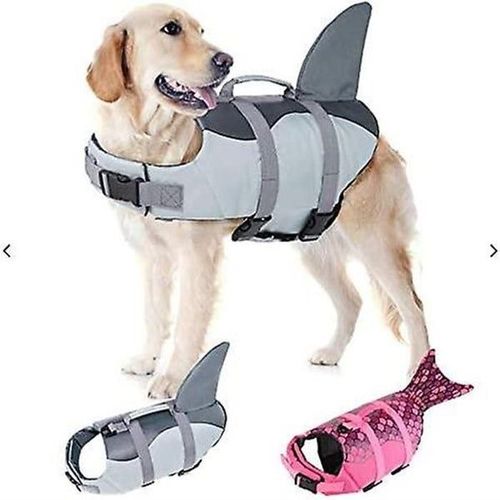 Gilet De Sauvetage Haut De Gamme Pour Grands Chiens ¿ Gilet De Sauvetage Élégant Et Sûr Avec Poignée De Sauvetage, Anneau En D, Ajustement Réglable Pour Les Activités Aquatiques