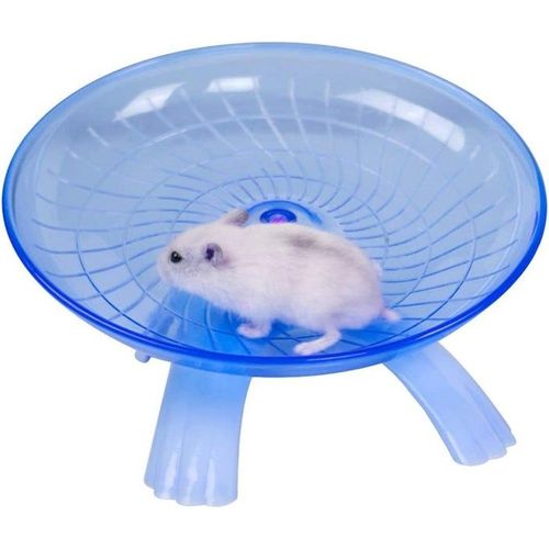 Roue D'exercice Silencieuse Pour Petits Animaux De Compagnie - Idéale Pour Hamsters, Gerbilles, Rats Et Souris - Disponible En Bleu Et Rose
