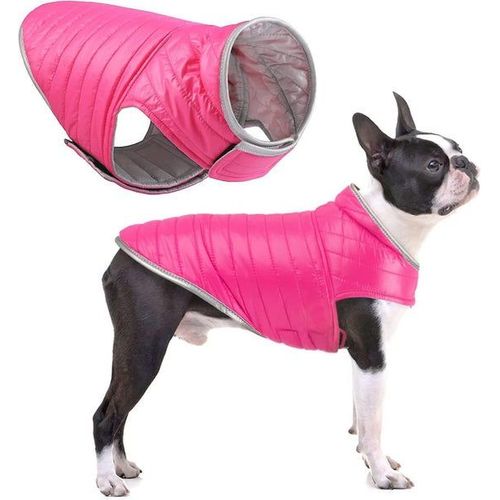 Manteau Réversible Élégant Pour Chien ¿ Veste D'hiver Imperméable Avec Bande Réfléchissante Et Ajustement Facile Pour Toutes Les Races