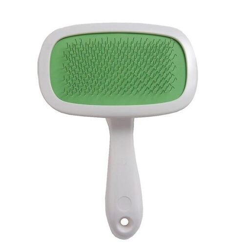 Peigne Autonettoyant Pour Caniche ¿ Brosse Ergonomique Pour Le Toilettage Des Poils Emmêlés Et Squames, Vert Clair, Abs Durable, Idéal Pour Les Chiens Et Les Chats