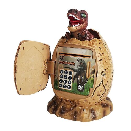 Dinosaure tirelire en plastique incassable argent pièce de monnaie tirelire mignon enfants tirelire grands cadeaux pour anniversaire Noël, B