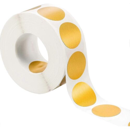 300 Pièces Autocollant À Gratter Étiquettes Rondes (Or, Cercle De 1 X 1 Pouce)
