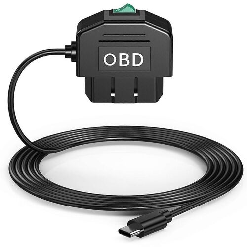 Kit De Câblage Obd Pour Caméra Embarquée,Avec Câble Obd Pour Caméra Embarquée 12-24 V À 5 V/3 A