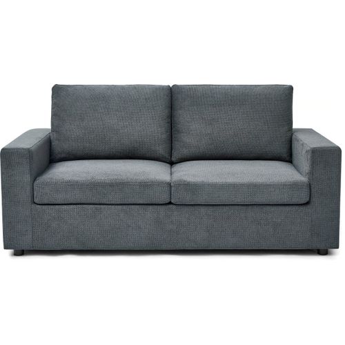 Canapé Convertible Express En Tissu "Elena" - 3 Places - Couchage 140 Cm - Gris
