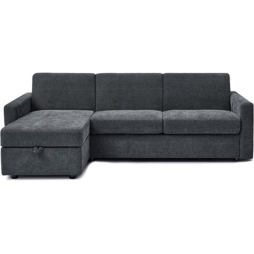 Canapé D'angle Réversible Et Convertible Express En Tissu "Celia" - 3 Places - Gris