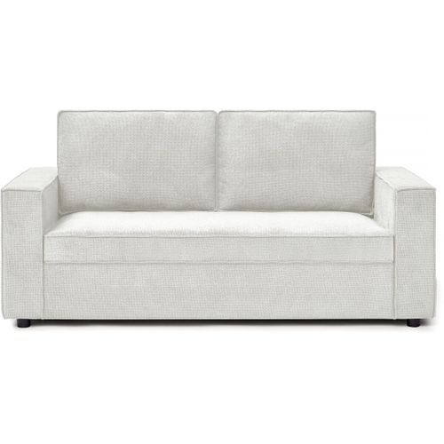 Canapé Convertible Express En Tissu "Clara" - 185 X 90 X 88 Cm - Beige