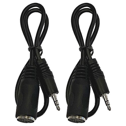 Paquet De 2 Adaptateurs Midi De Type A Vers 3,5 Mm Câble De 20 Pouces,Ligne Audio