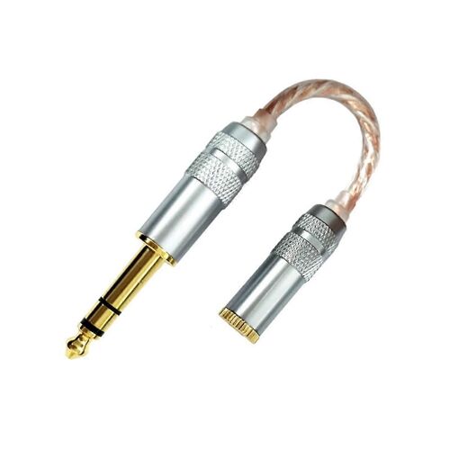 Câble adaptateur audio 4,4 mm femelle vers 6,35 mm mâle vers femelle décodage audio stéréo câble de conversion de balance HiFi