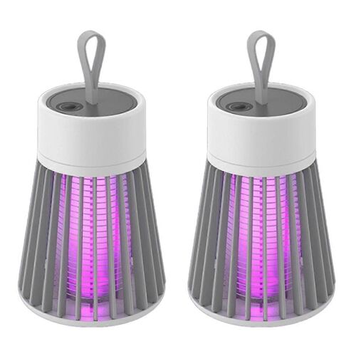 2pcs Mosquito Zapper Usb Chargement Étanche Adapté Au Pique-De Camping À La Maison, B