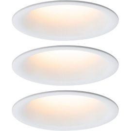 Paulmann 93418 LED spots encastrés Cymbal incl 1x6,5W IP44 gradable projecteurs encastrés Blanc dépoli spot plastique Einbaulampe 2000K