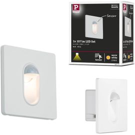 Paulmann 92922 spots encastrés LED encastré mural carré incl. 1x1,7 watts projecteurs encastrés Blanc dépoli spot plastique lampe encastrée 2700 K