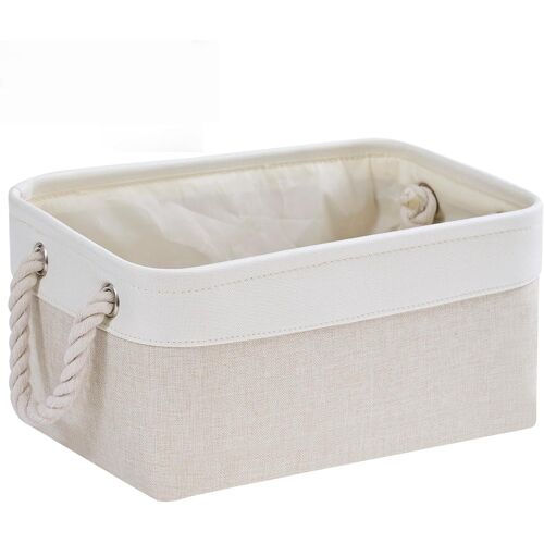 KALANKA-Petite boîte de rangement, panier de rangement de jouets en tissu épais avec poignées pour étagères (taille S, 1 pièce)