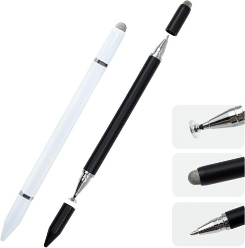 KALANKA-Stylet 3 en 1 pour écran tactile haute précision avec pointe fine pour iPad, compatible avec Apple, iPhone, iPad, Android, tablettes Microsoft, stylet universel pour dessin, écriture et notes