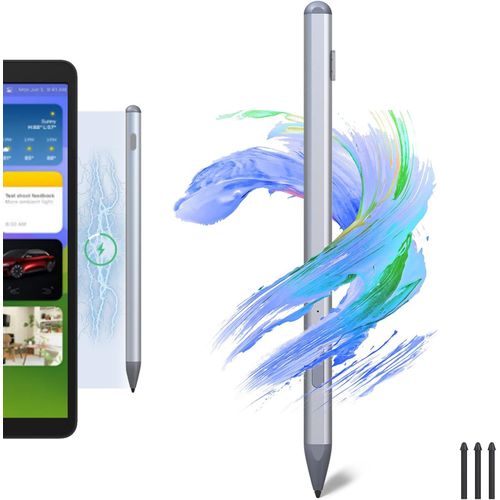 Stylet Surface Tioleje pour Microsoft Surface Pro 2/3/4/5/6/7/8/9/10/11, Go 3/Go 2, Book, Studio - Stylo avec sensibilité à la pression 4096, Palm Rejection