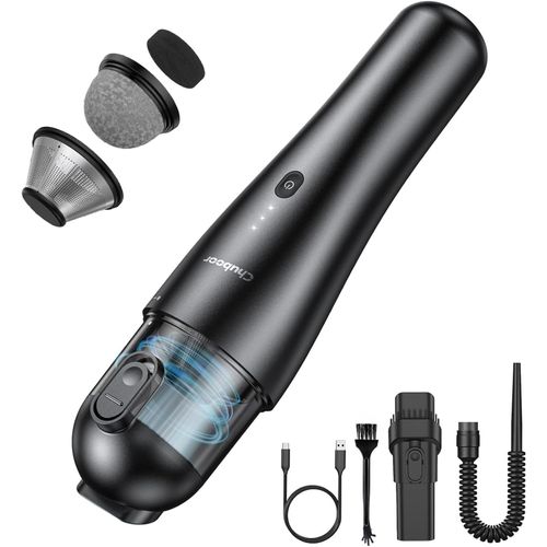 Mini Aspirateur À Main Sans Fil,Puissant Aspirateur À Main Sans Fil Avec Brosse À Poussière/Suceur Plat Et Embout Multi-Surface,Gonflable Et Inhalable Pour Voiture,Extérieur,Intérieur