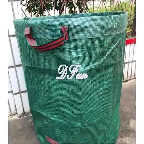 Sac de déchets ordures de jardin XICHAO - 2 x 272L robuste réutilisable herbes feuilles - Vert