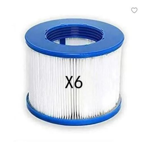 6Pcs Cartouche Filtre à Vis Pour SPA Gonflable ( Pas De Vis 60mm )
