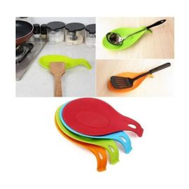 Repose-Cuillère De Cuisine En Silicone 4 Pièces, Repose-Cuillère En Silicone, Ensemble De Repose-Cuillère De Cuisine En Silicone