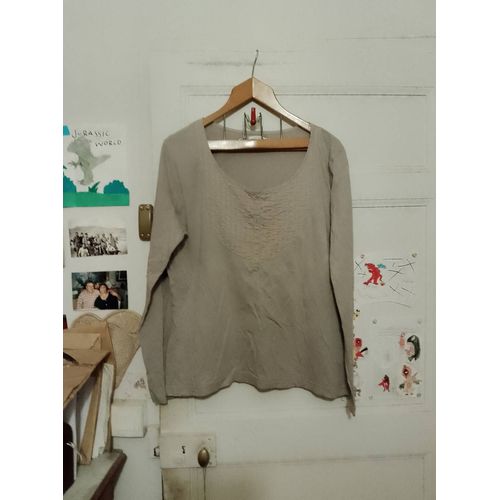 Tee Shirt Kaki Clair 46 Xxxl Gémo.