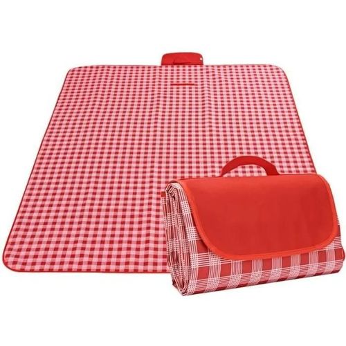 200x200cm Couverture Tapis De Pique-Nique, Imperméable Pliable Couverture Composée Avec Poignée, Tapis De Jeux Pour Camping Jardin