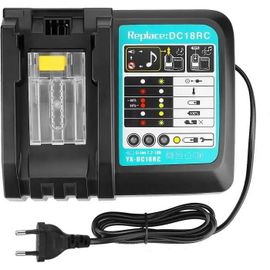 Chargeur makita 14.4V-18V DC18RC pour Batteries Makita 14.4V 18V LXT BL1430B BL1830B BL1840B BL1850B BL1860B