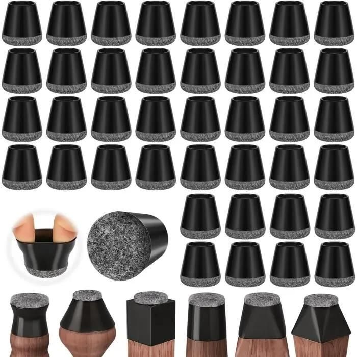 Wohlstand 12 Pièces Anti-Rayures-Tampon Chaise Protection