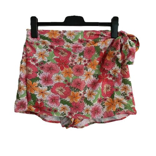 Jupe Short À Fleurs Multicolores. Primark. Taille 40 / 42