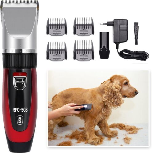 Tondeuse Chien Avec Batterie Électrique 2 Batterie Tondeuse À Poils Pour Petits Moyens Et Grands Chiens Chats Et Autres Animaux