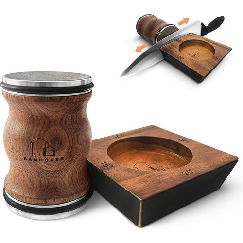 Aiguiseur Couteaux Roulants, Affuteur De Couteaux Magnétiques Multi-Angles, Pierre A Aiguiser, Eguiseur De Couteau En Diamant&céramique, Offre Un Aiguisage De 15 À 22 Degrés (Marque Française)