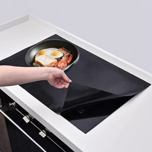 Jexnovashop-54 X 90cm Protection Plaque De Cuisson, Tapis Protection Plaque Induction Silicone, Anti Rayures Non Slip, Pour Plaque À Induction