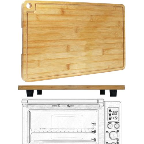 Planche À Découper Pour Friteuse Ninja Flip Air Fryer Sp101 Sp201 Sp301 Sp351 Dct401 Dct402 Dct451, Planches D'Économie D'Espace Pour Breville (Beige, 44,6 X 27,6 X 3,6 Cm)